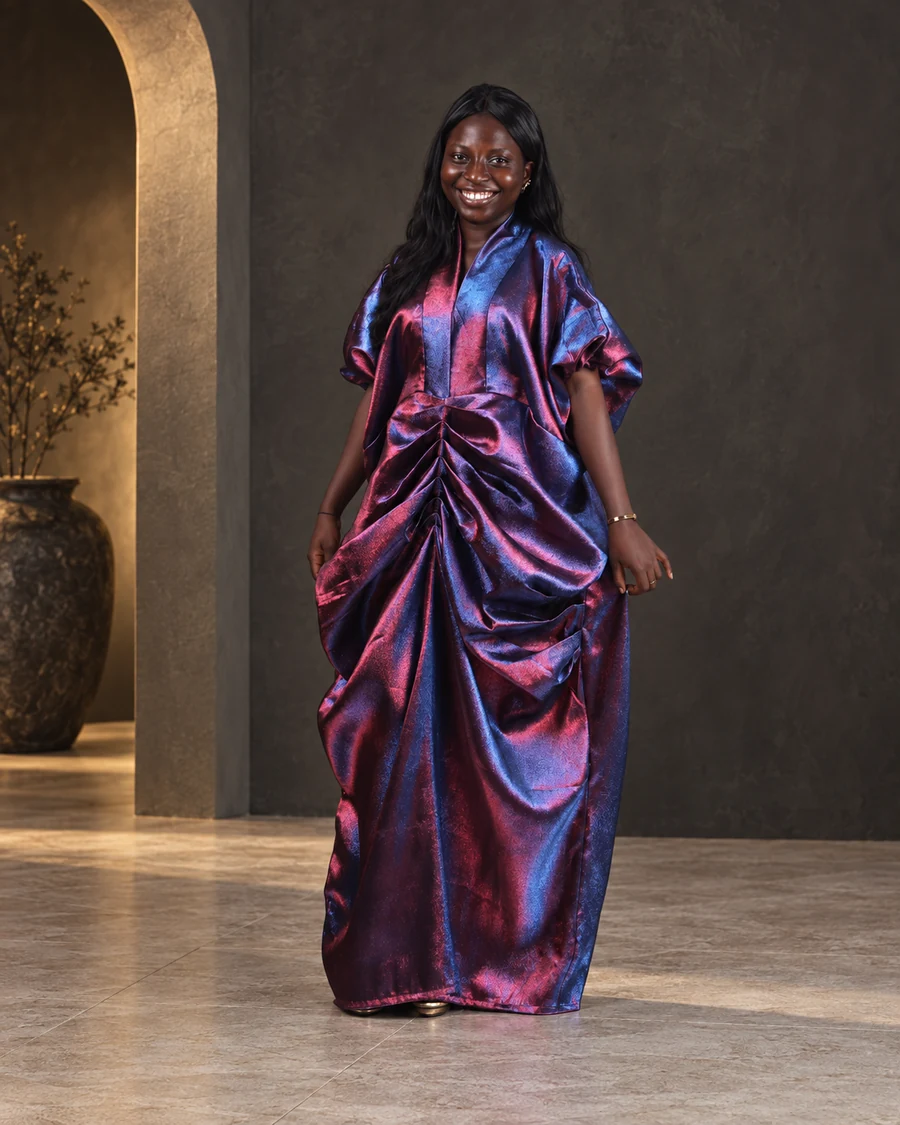 Iridescent occasion gown by Jasperella Fashion Hub